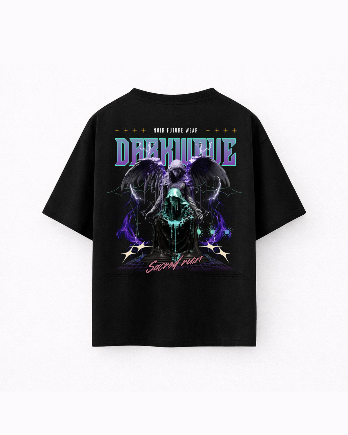 Oversize T-shirt – Dark Cyber Gothic / 418