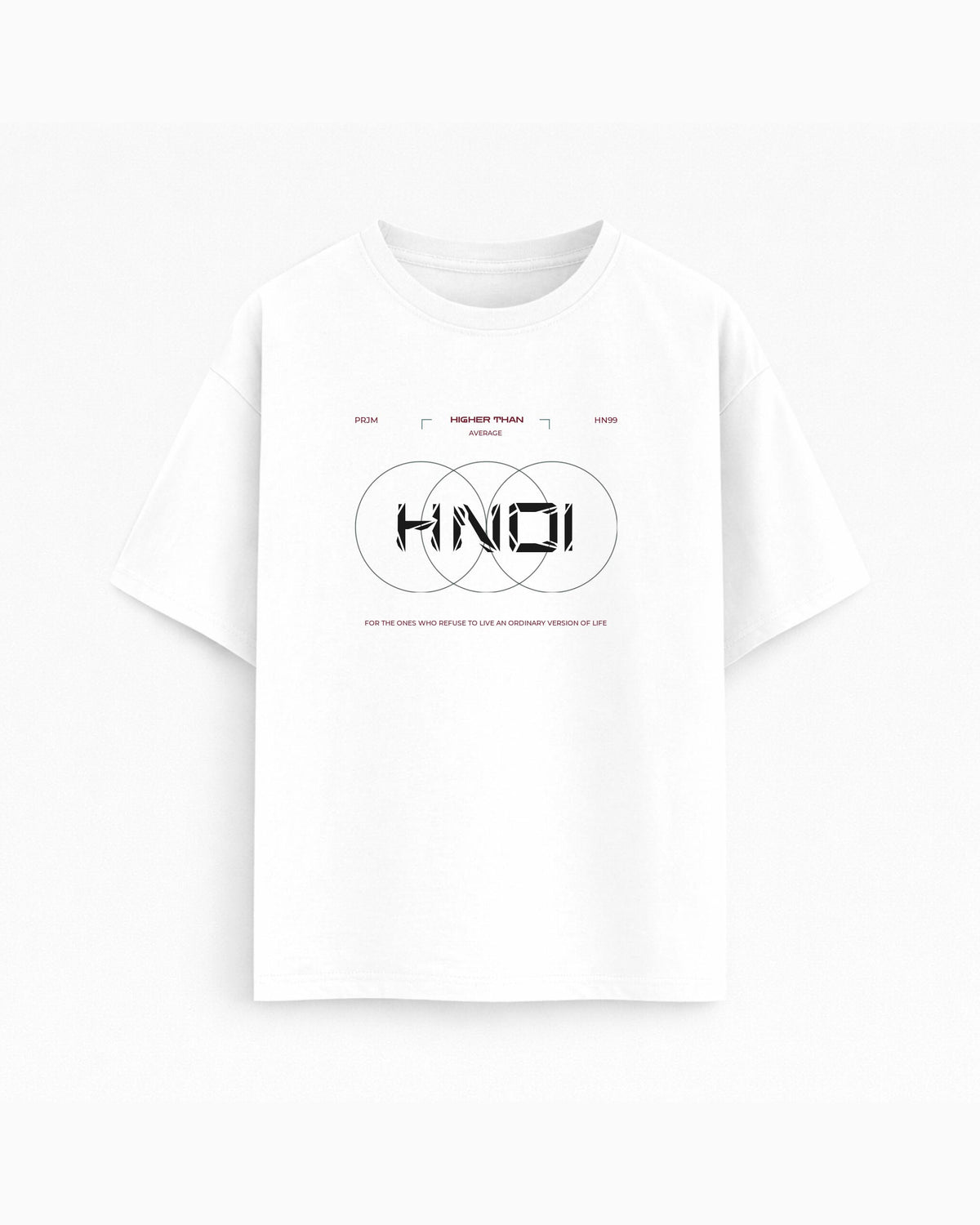 Oversize T-shirt – Geometric Typography / 143