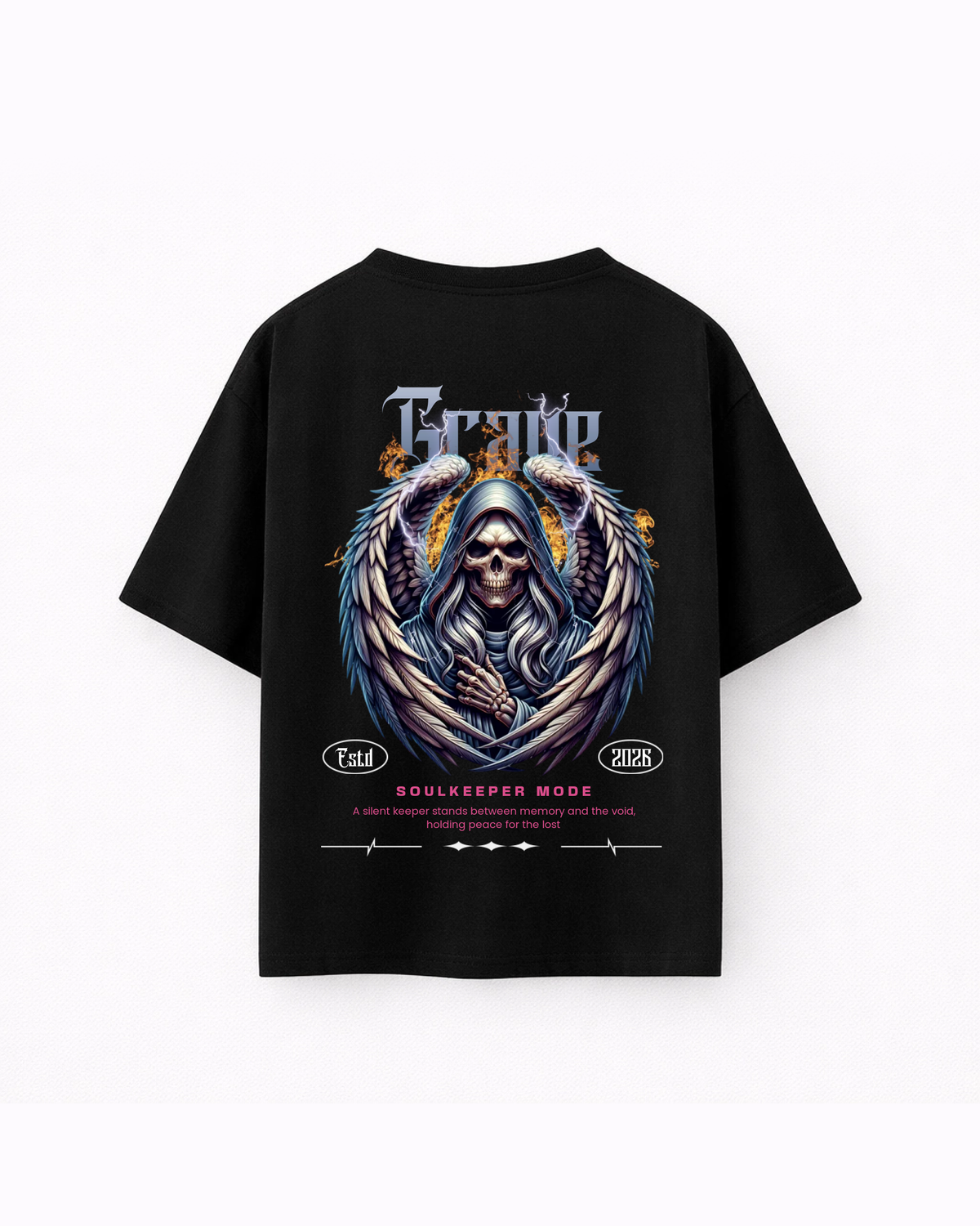 Oversize T-shirt – Gothic Angel Streetwear / 408