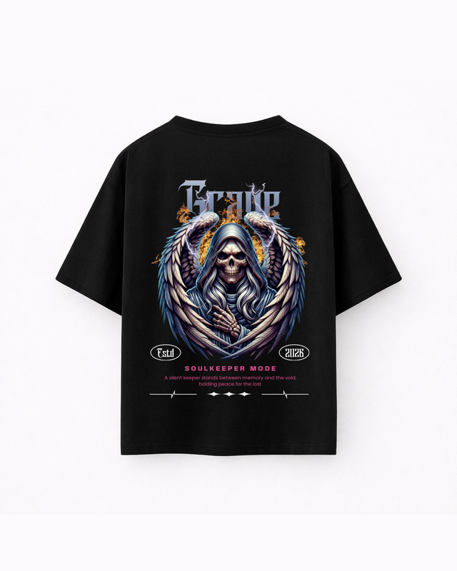 Oversize T-shirt – Gothic Angel Streetwear / 408