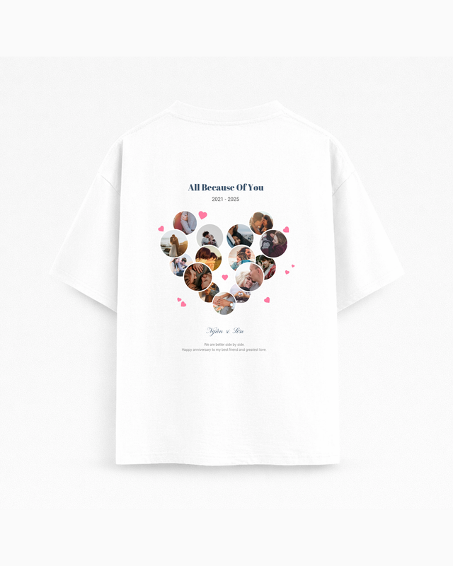 Oversize T-shirt – Love Story / Wedd 14