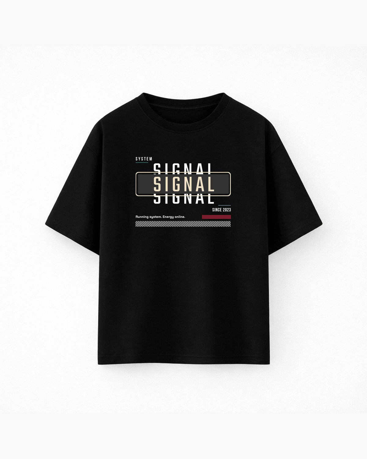 Oversize T-shirt – Minimal Typography / 199
