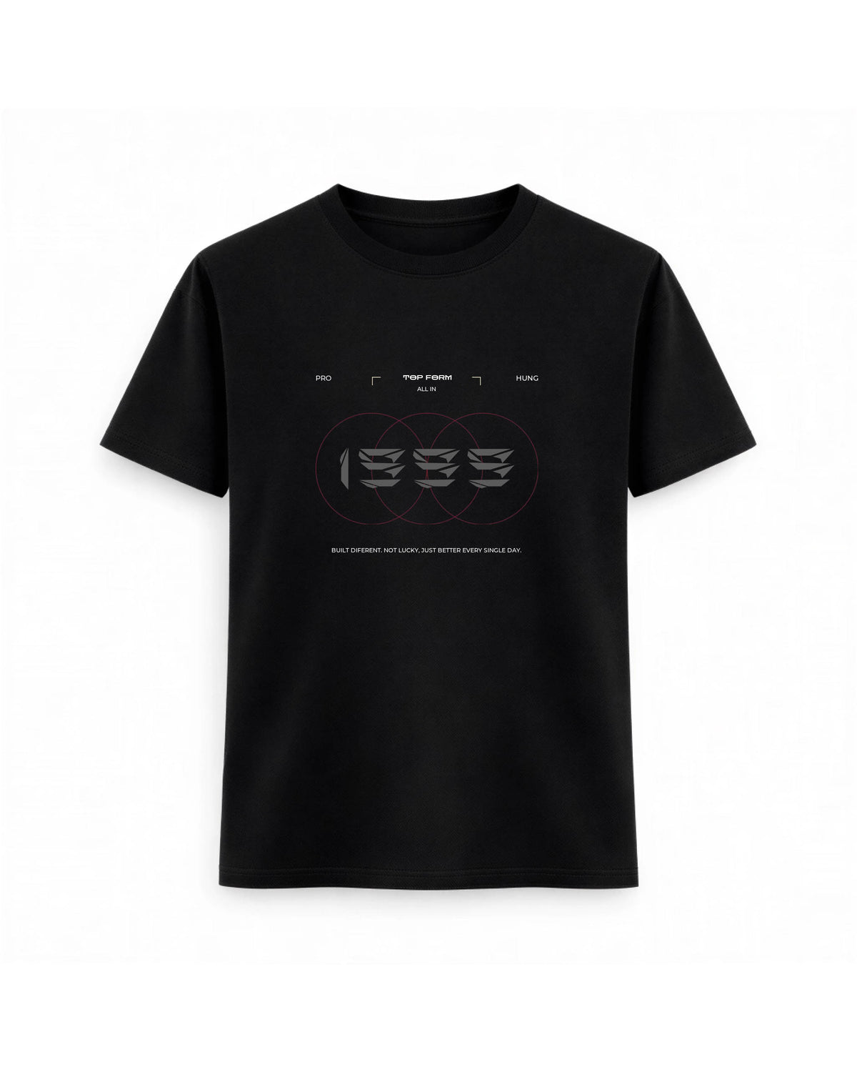 Regular Fit T-shirt – Geometric Typography / 143