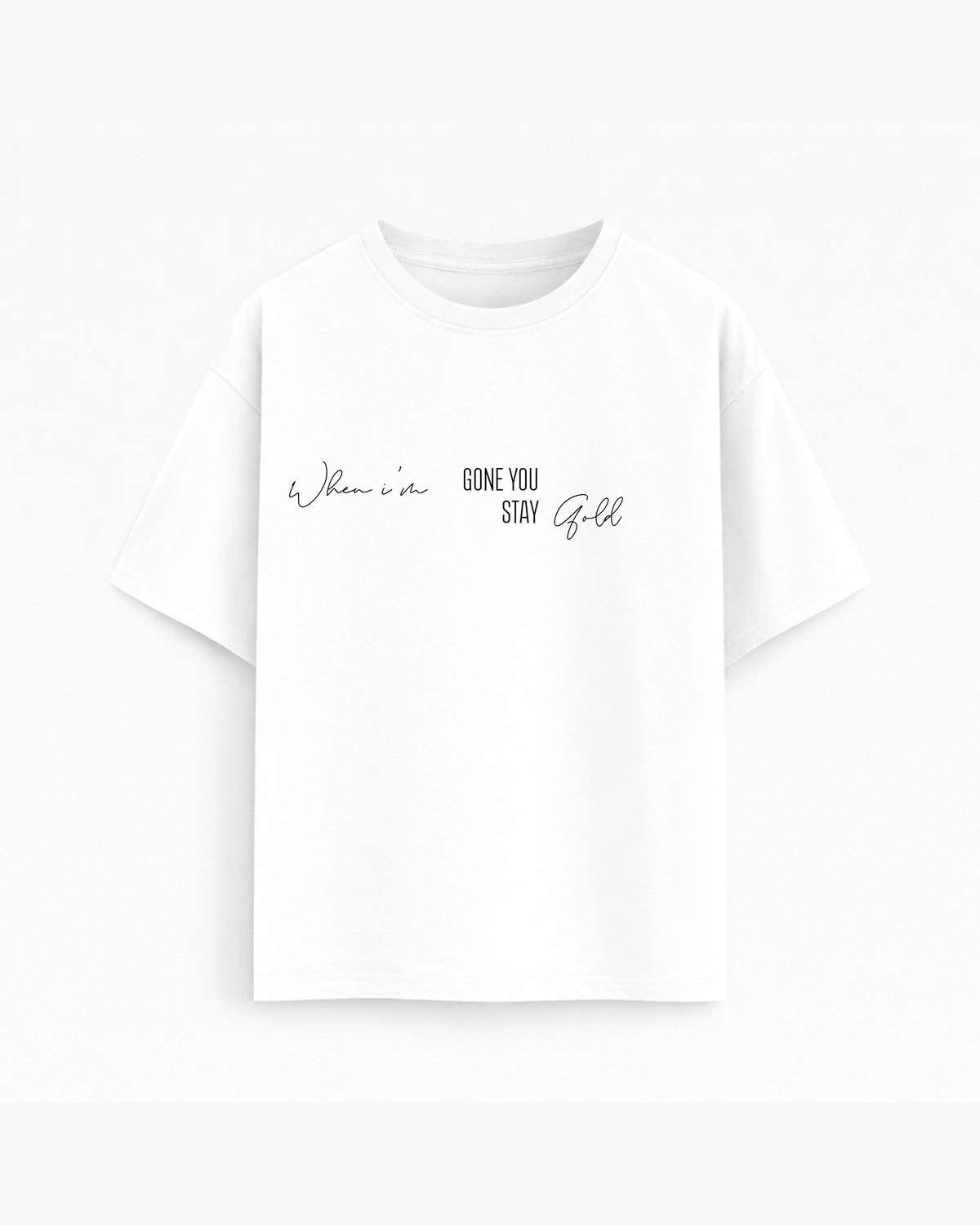 Oversize T-shirt – Soft Typography / 478