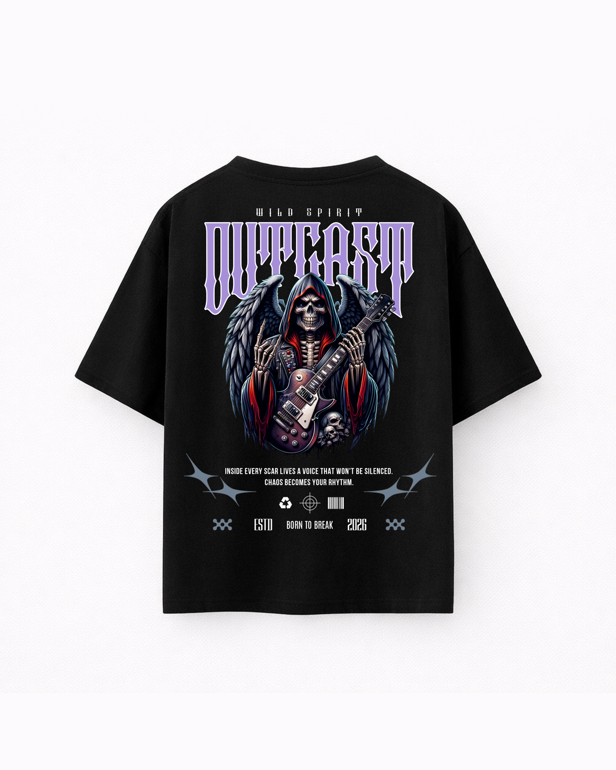 Oversize T-shirt – Rock Gothic Streetwear / 388