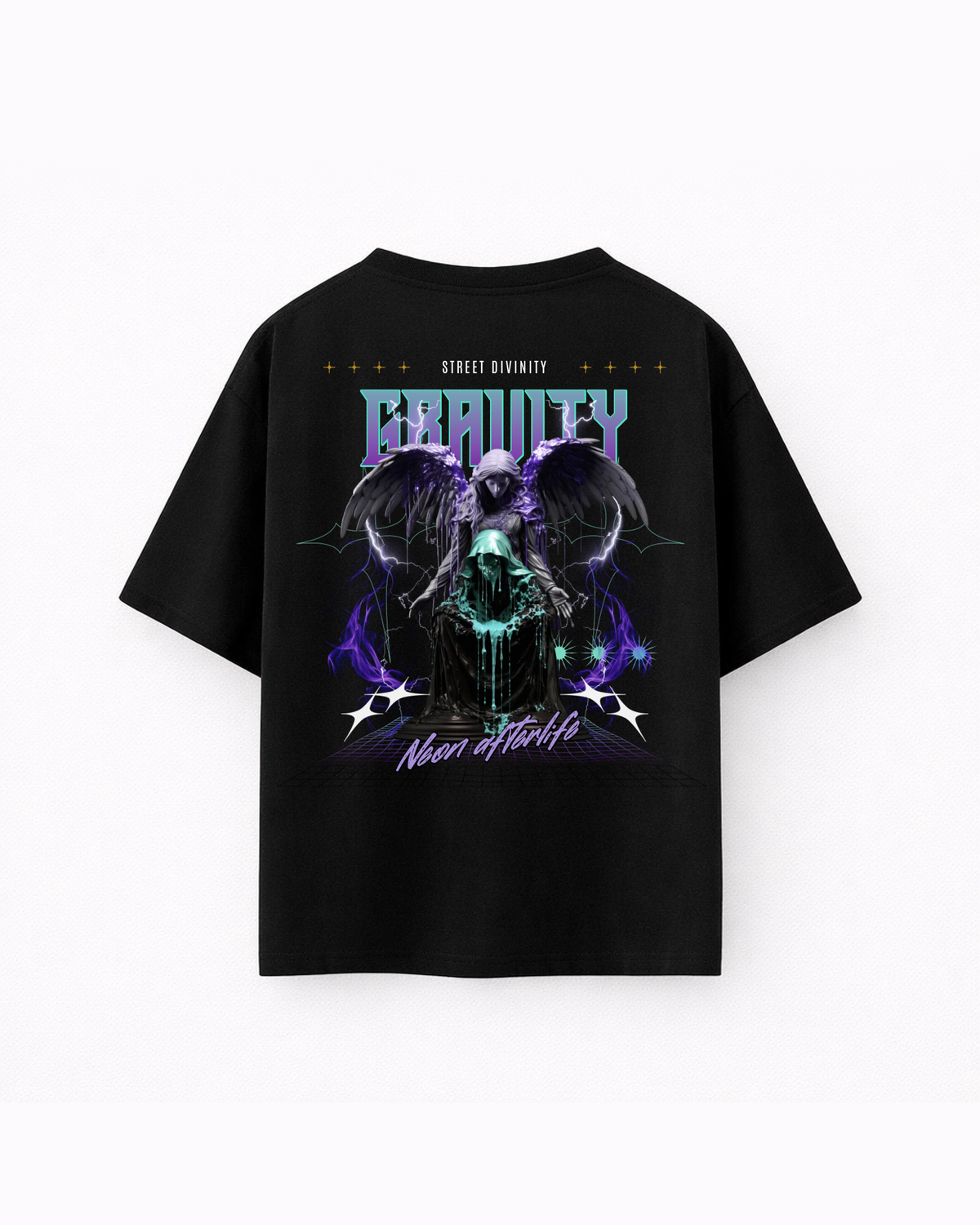 Oversize T-shirt – Dark Cyber Gothic / 418