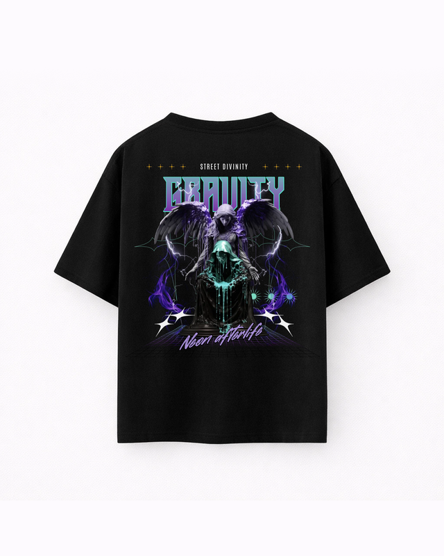 Oversize T-shirt – Dark Cyber Gothic / 418