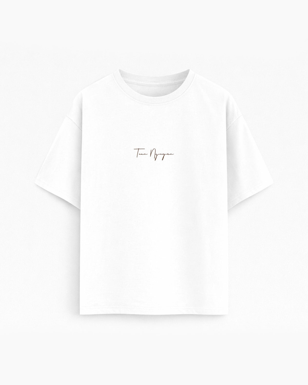 Oversize T-shirt  – Script Typography / 720