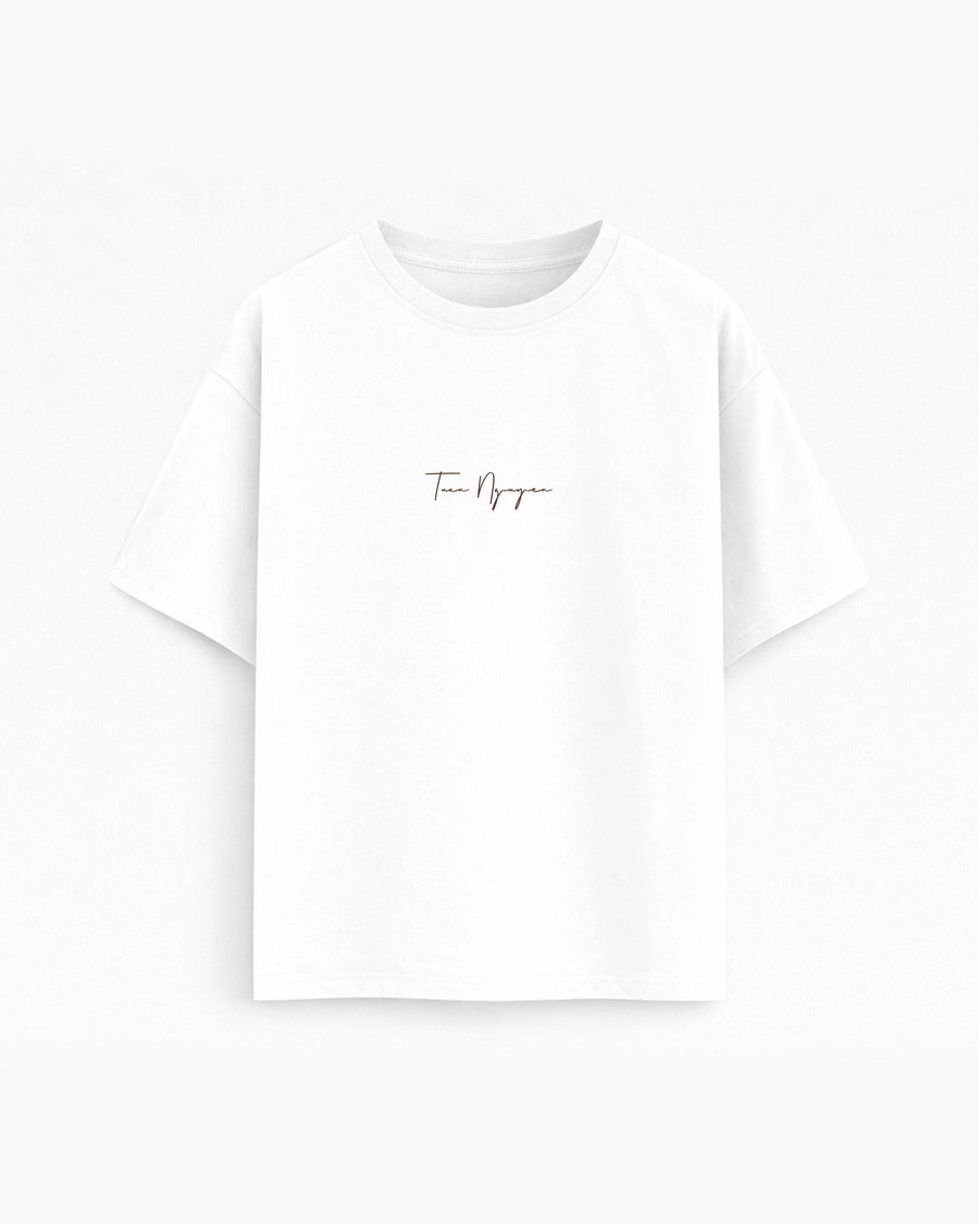 Oversize T-shirt  – Script Typography / 720