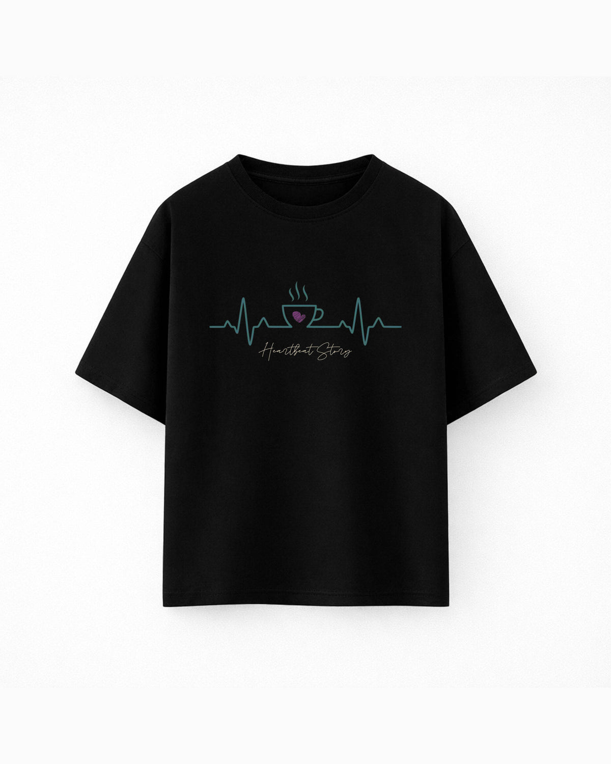 Oversize T-shirt – Minimal line art / 368