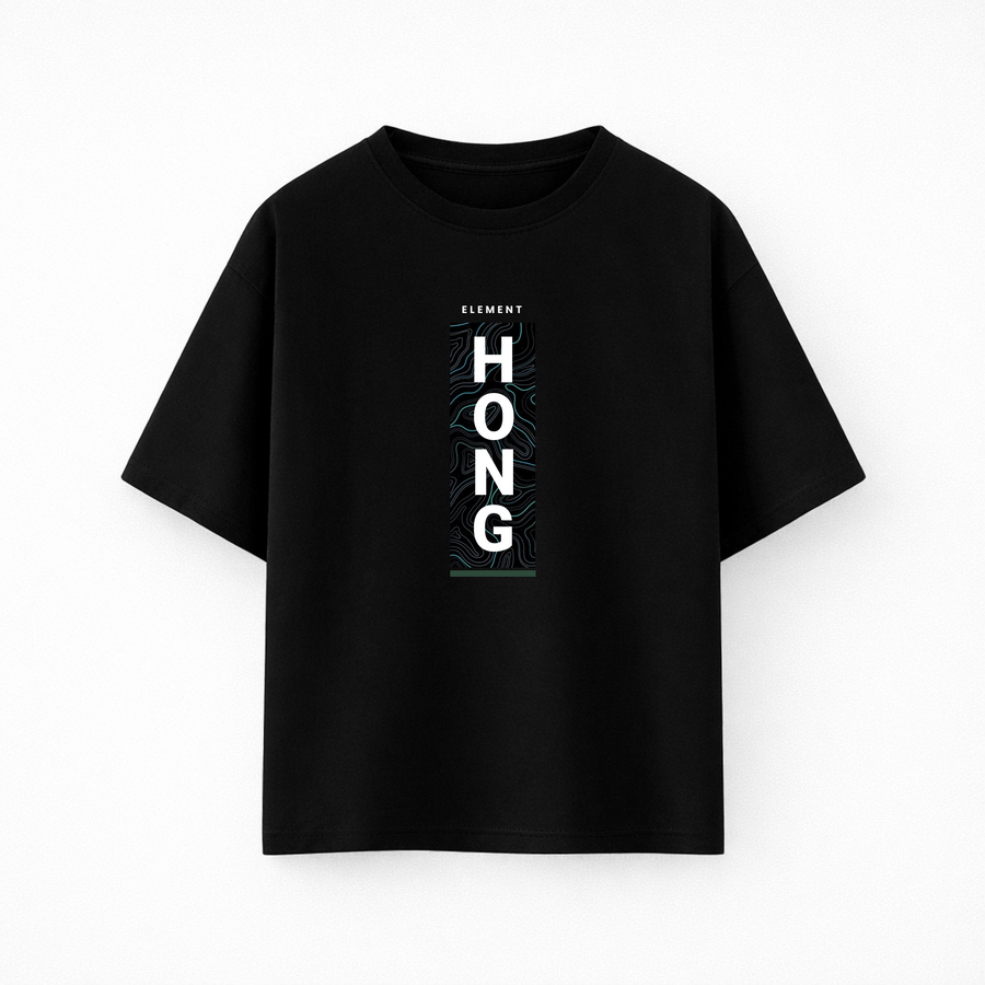 Oversize T-shirt – Badge Typography / 483