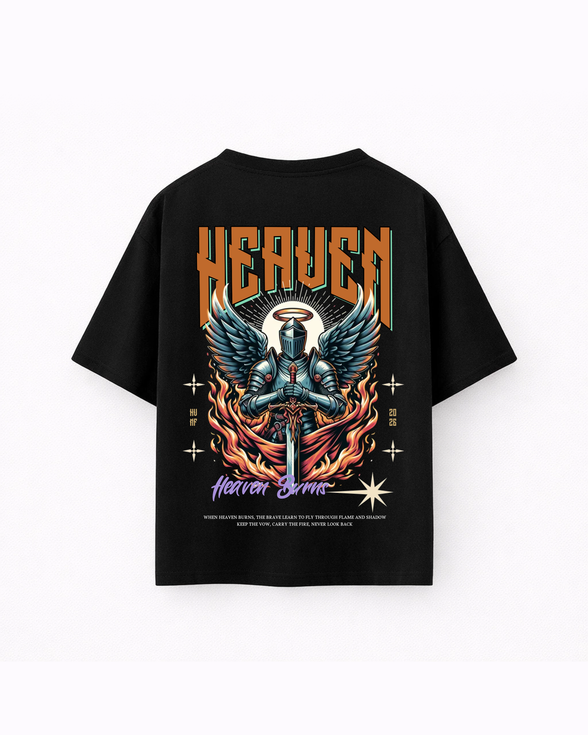 Oversize T-shirt – Fallen Angel Graphic / 432