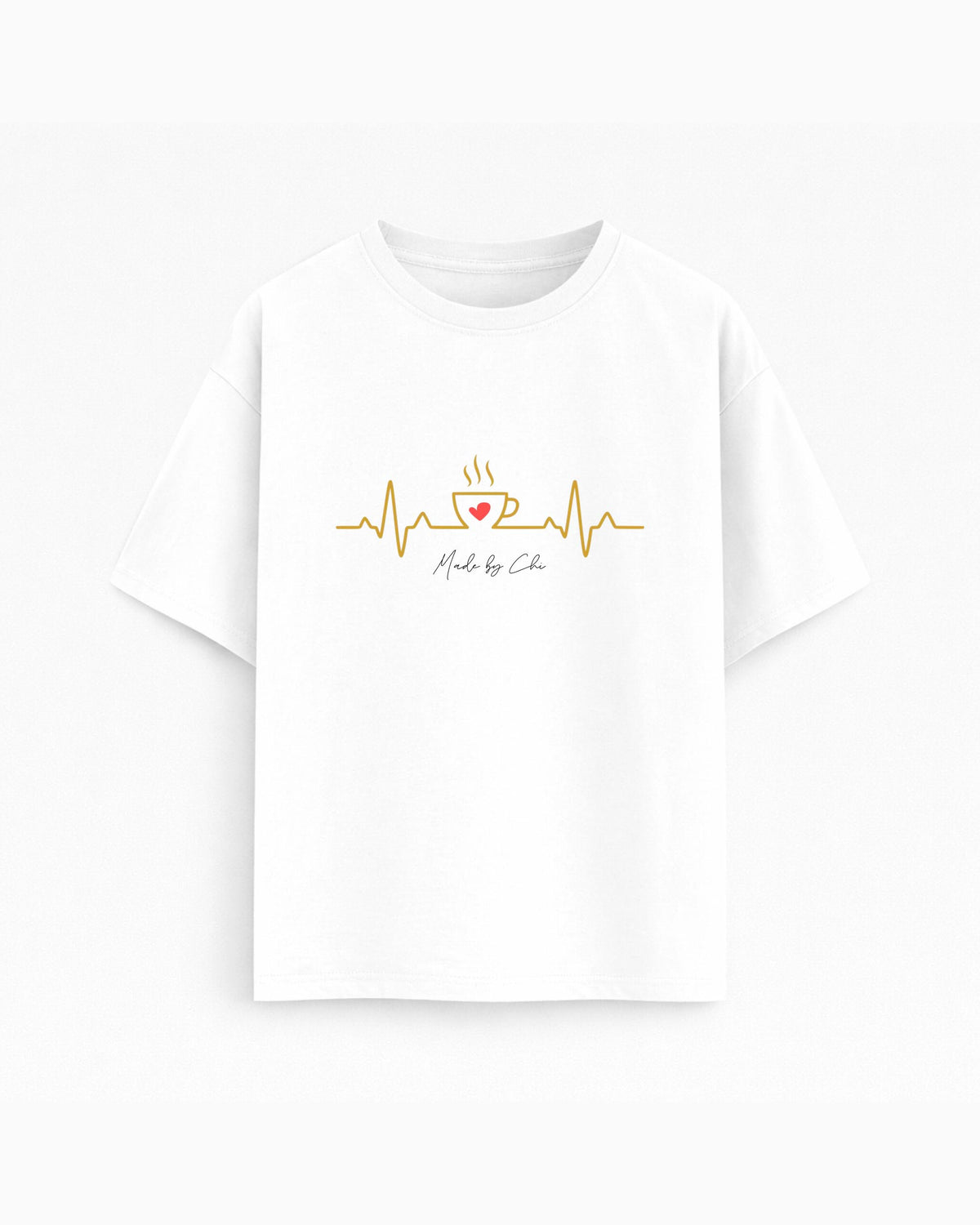 Oversize T-shirt – Minimal line art / 368