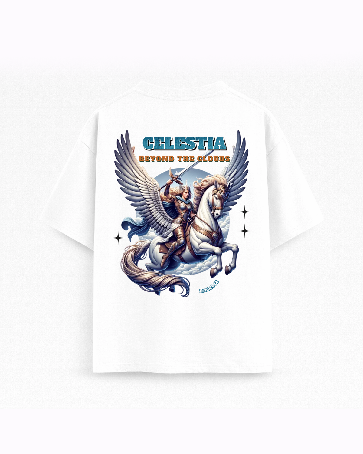 Oversize T-shirt – Fantasy Pegasus Graphic / 426