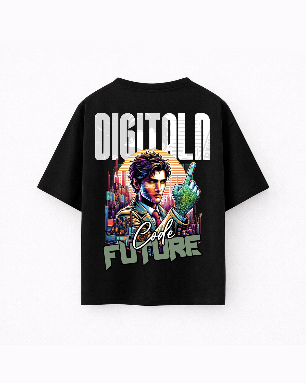 Oversize T-shirt – Retro Futuristic Streetwear / 415
