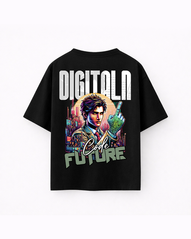 Oversize T-shirt – Retro Futuristic Streetwear / 415