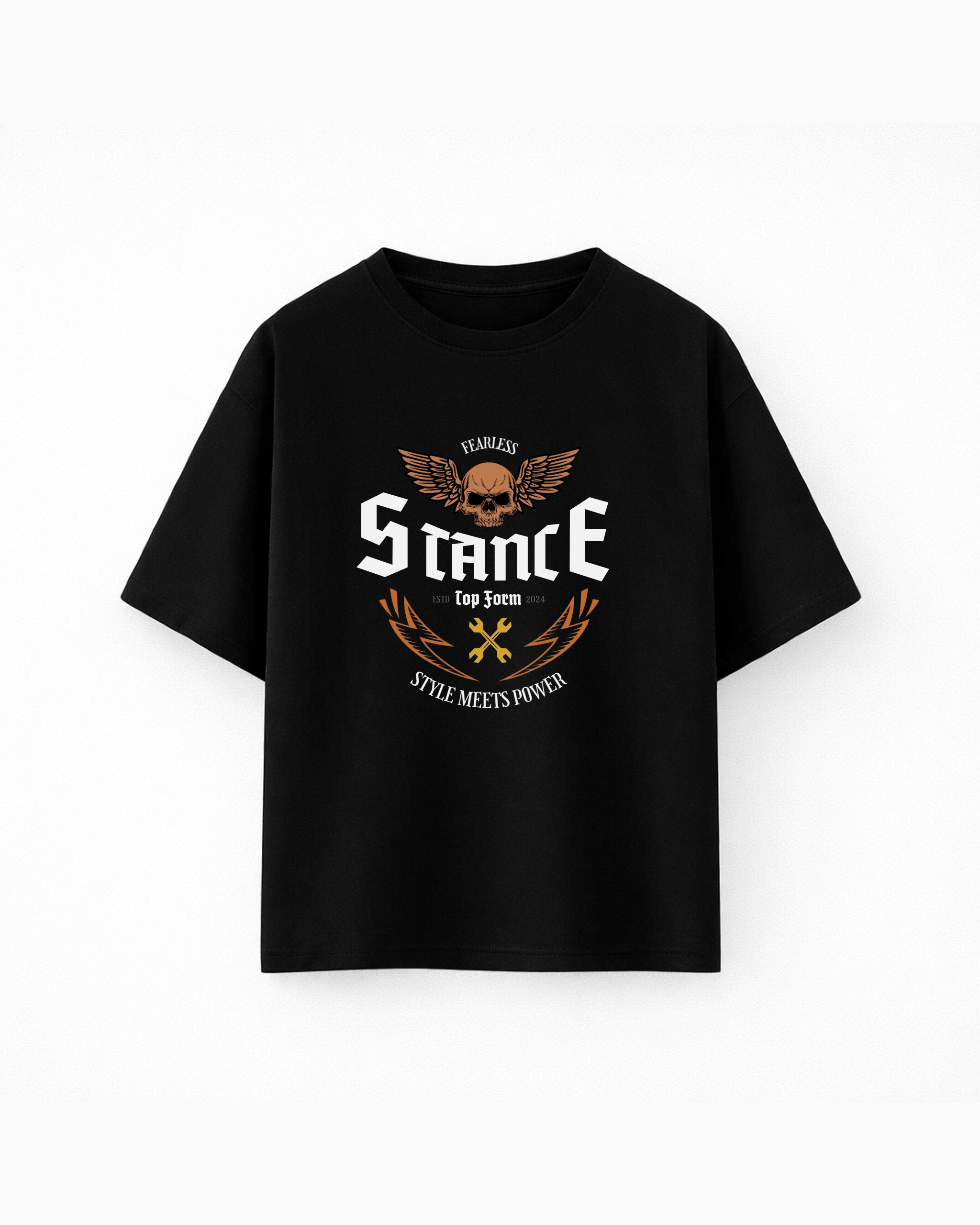 Oversize T-shirt – Biker Gothic / 344