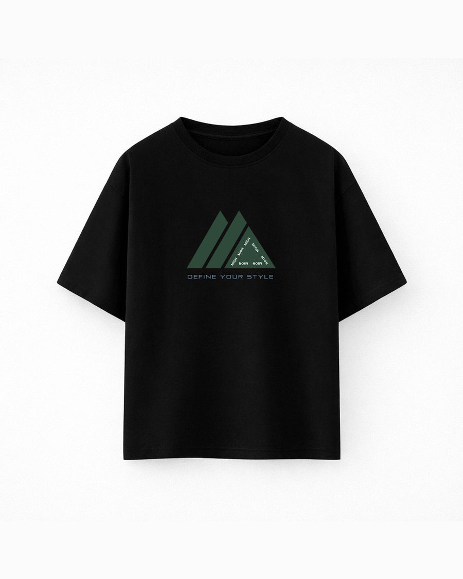 Oversize T-shirt – Geometric Graphic / 255