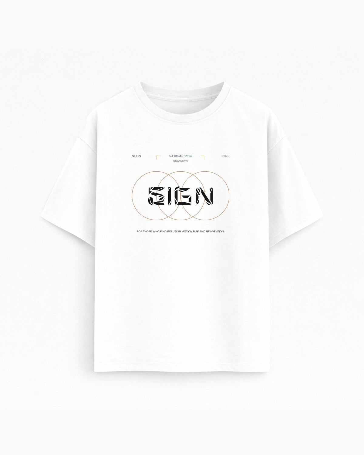 Oversize T-shirt – Geometric Typography / 143