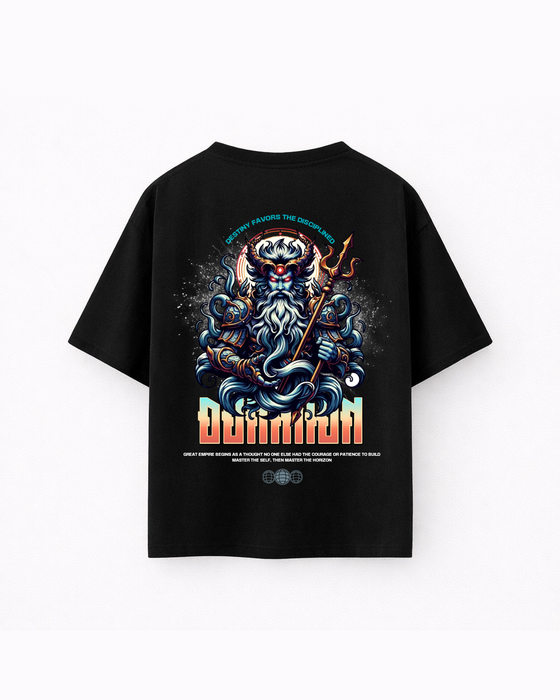 Oversize T-shirt – Mythic Ocean God / 434