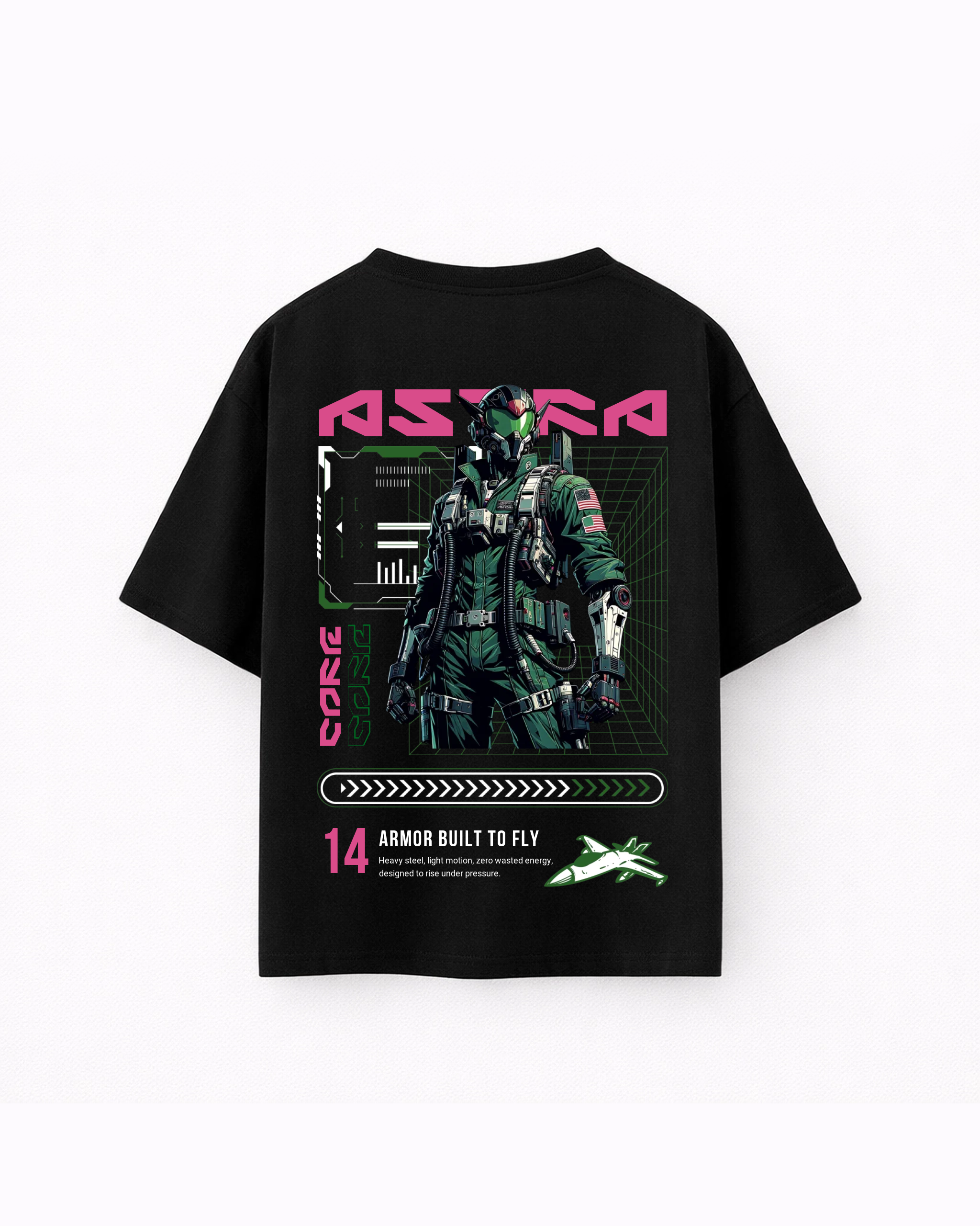 Oversize T-shirt – Cyber Pilot / 423