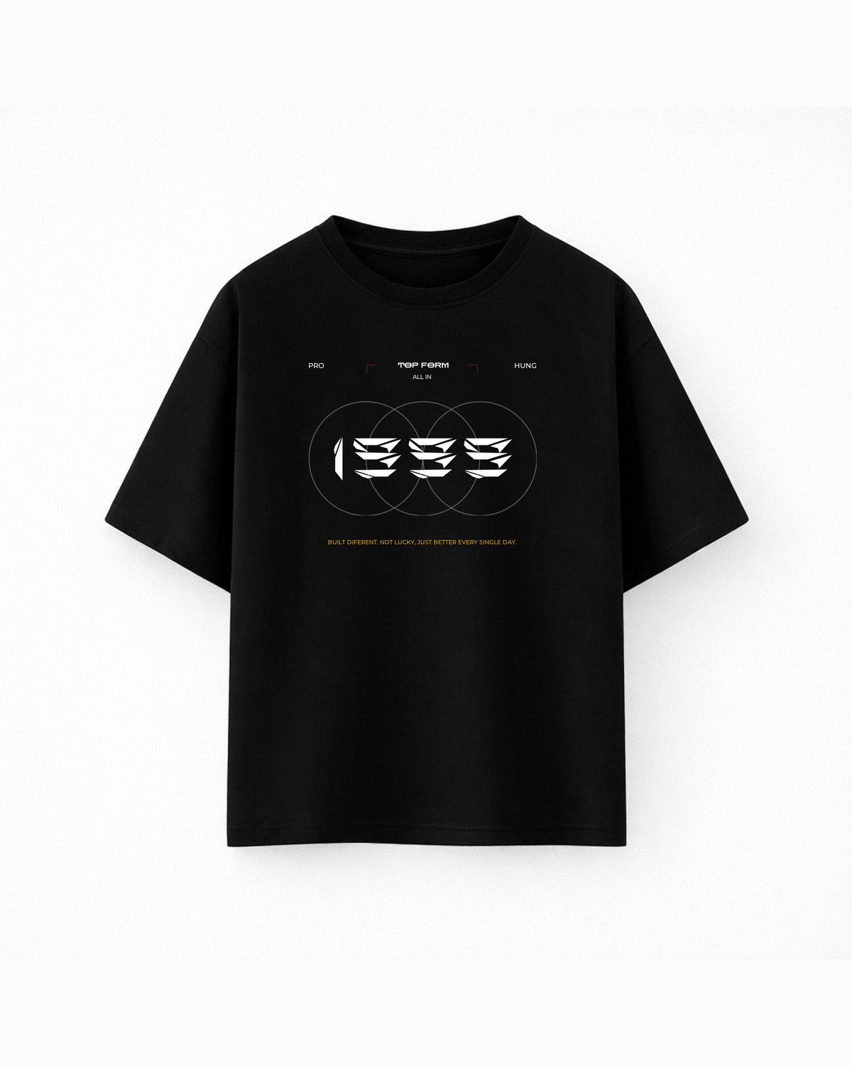 Oversize T-shirt – Geometric Typography / 143