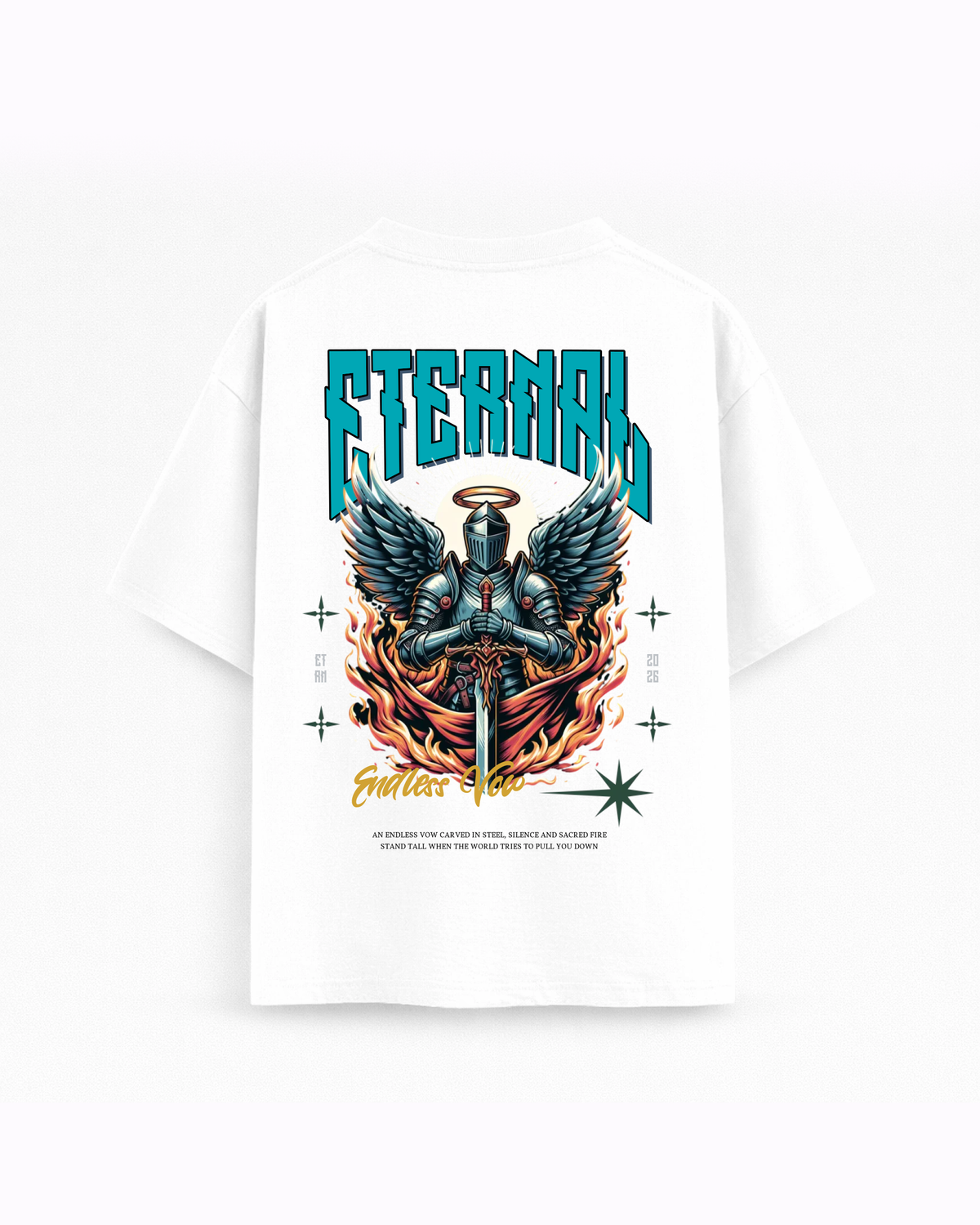 Oversize T-shirt – Fallen Angel Graphic / 432